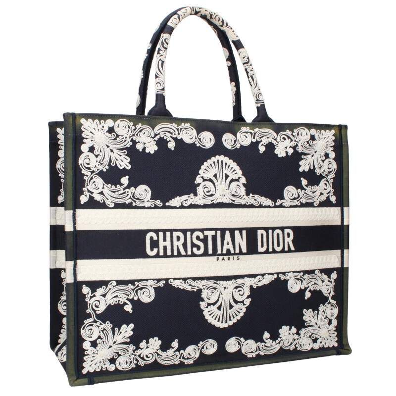 Christian Dior BOOK TOTE BOOK TOTE Gradient Finish Cornelia Embroidered Tote