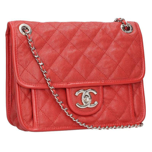 Chanel French Riviera Caviar Skin Chain Shoulder Bag Women
