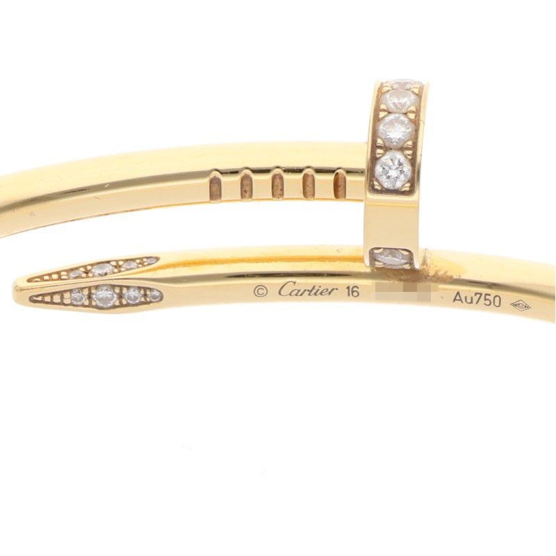 Cartier Old Shape Juste UN CLOU Bracelet DIA 18K Yellow Gold Juste Un Clou Half