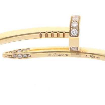Cartier Old Shape Juste UN CLOU Bracelet DIA 18K Yellow Gold Juste Un Clou Half