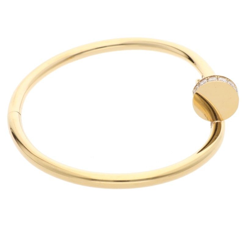 Cartier Old Shape Juste UN CLOU Bracelet DIA 18K Yellow Gold Juste Un Clou Half