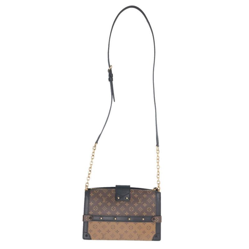Louis Vuitton M43596 Trunk Clutch Monogram Reverse Shoulder Bag Women