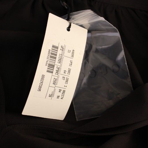 Gucci Dress Knee Length Long Sleeves Silk 38 Charcoal Gray 113925 Zf043 BM