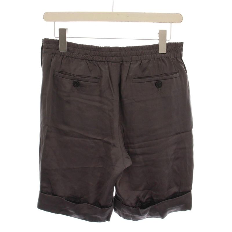 Prada Shorts Half Pants Silk 36 Gray YM