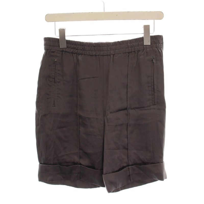 Prada Shorts Half Pants Silk 36 Gray YM