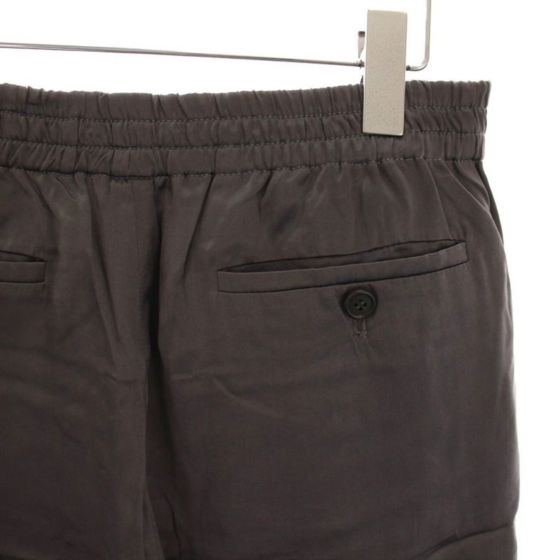 Prada Shorts Half Pants Silk 36 Gray YM