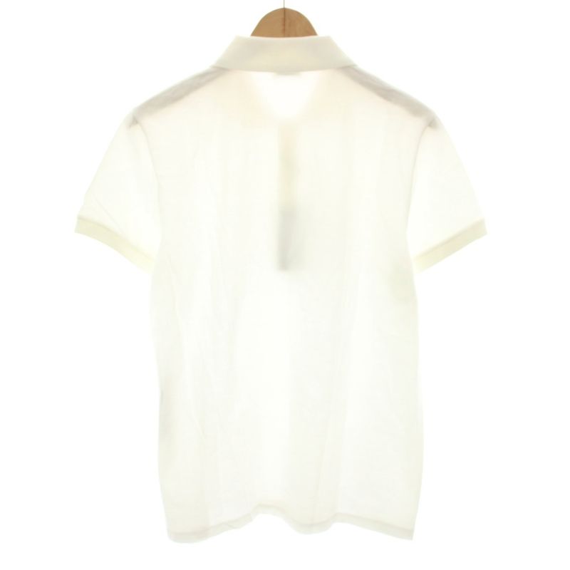 Saint Laurent Paris Polo Shirt Short Sleeves Cassandra Embroidery M White