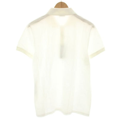 Saint Laurent Paris Polo Shirt Short Sleeves Cassandra Embroidery M White