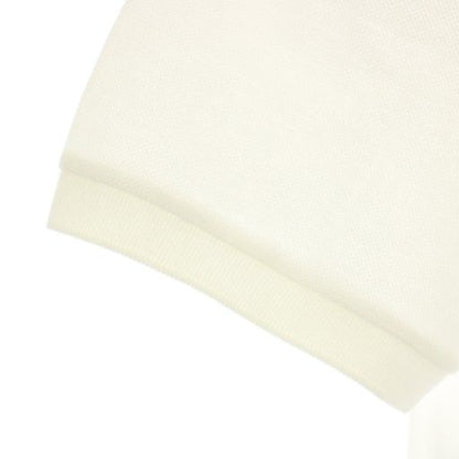 Saint Laurent Paris Polo Shirt Short Sleeves Cassandra Embroidery M White