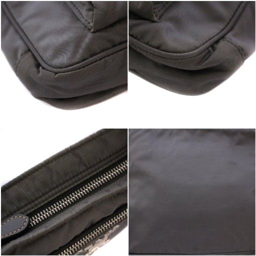 Prada Shoulder Bag Nylon Gray Bm-oh