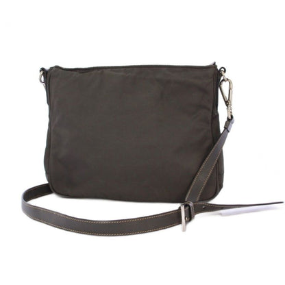 Prada Shoulder Bag Nylon Gray Bm-oh
