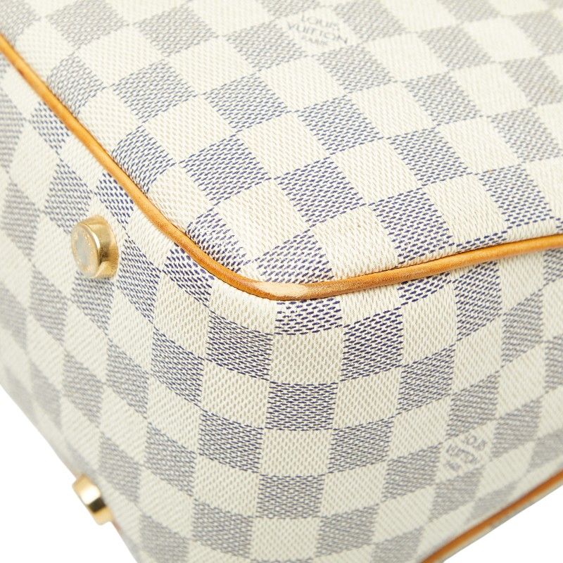 Louis Vuitton Damier Azure Figelli PM Shoulder Bag Tote Bag N41176 White PVC