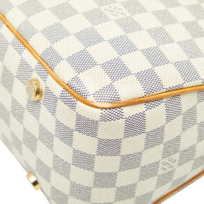Louis Vuitton Damier Azure Figelli PM Shoulder Bag Tote Bag N41176 White PVC