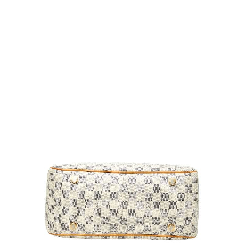 Louis Vuitton Damier Azure Figelli PM Shoulder Bag Tote Bag N41176 White PVC