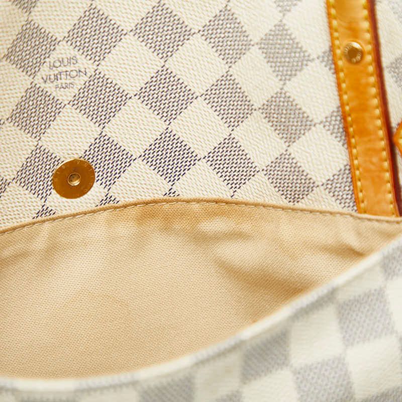 Louis Vuitton Damier Azure Figelli PM Shoulder Bag Tote Bag N41176 White PVC