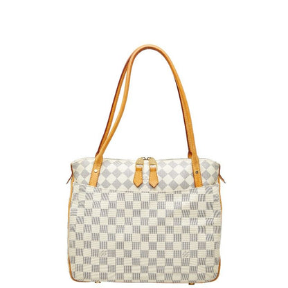 Louis Vuitton Damier Azure Figelli PM Shoulder Bag Tote Bag N41176 White PVC