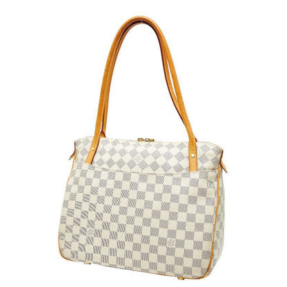 Louis Vuitton Damier Azure Figelli PM Shoulder Bag Tote Bag N41176 White PVC
