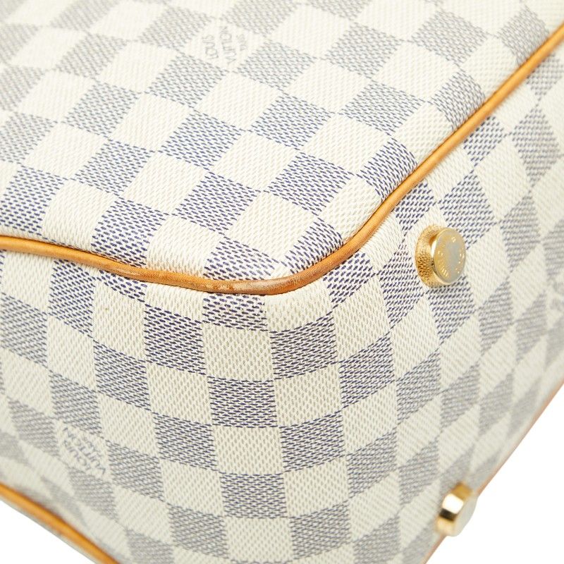 Louis Vuitton Damier Azure Figelli PM Shoulder Bag Tote Bag N41176 White PVC