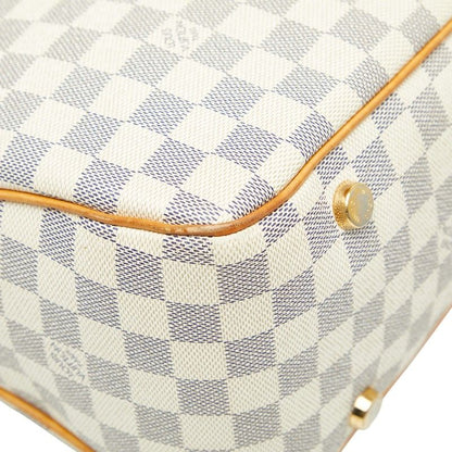 Louis Vuitton Damier Azure Figelli PM Shoulder Bag Tote Bag N41176 White PVC