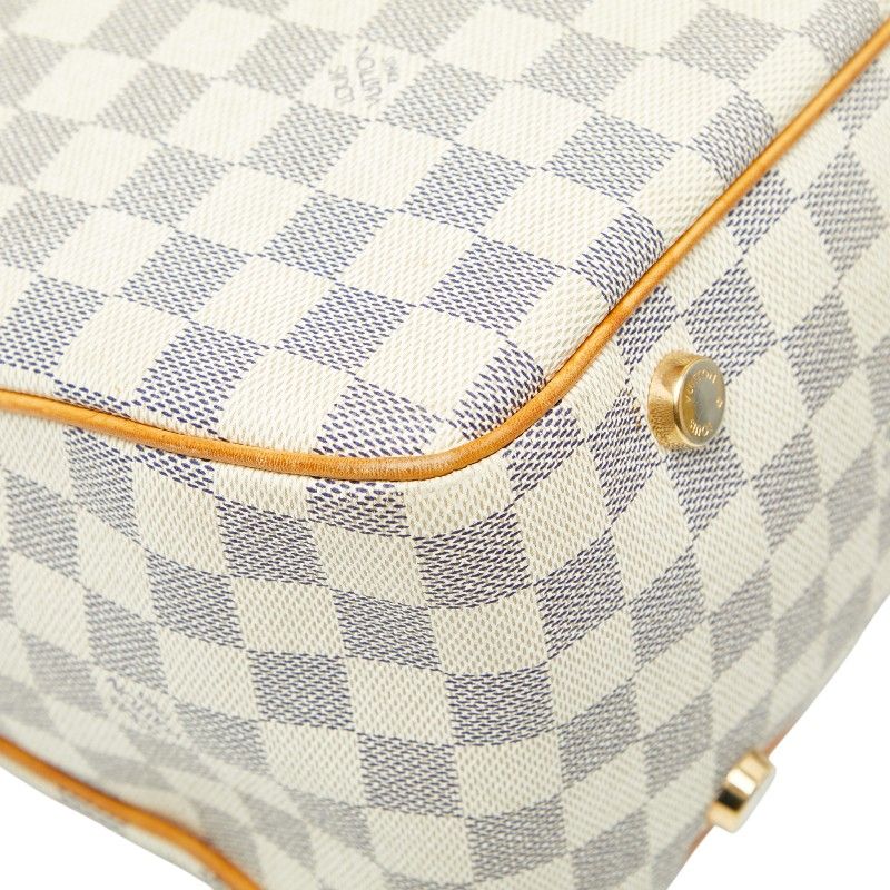 Louis Vuitton Damier Azure Figelli PM Shoulder Bag Tote Bag N41176 White PVC