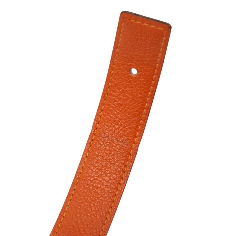 Hermes Constance H Belt Reversible Belt Size: 75 Black Brown Box Calf Togo