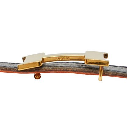 Hermes Constance H Belt Reversible Belt Size: 75 Black Brown Box Calf Togo