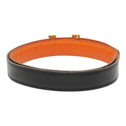 Hermes Constance H Belt Reversible Belt Size: 75 Black Brown Box Calf Togo