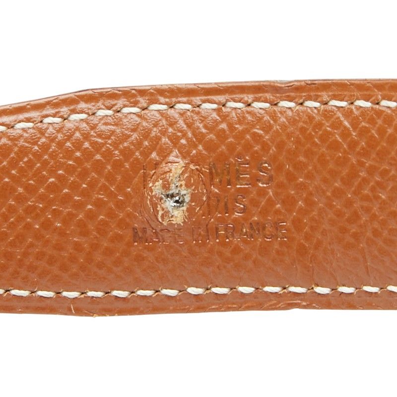 Hermes Constance H Belt Reversible Belt Size: 60 Black Brown Box Calf Courchevel