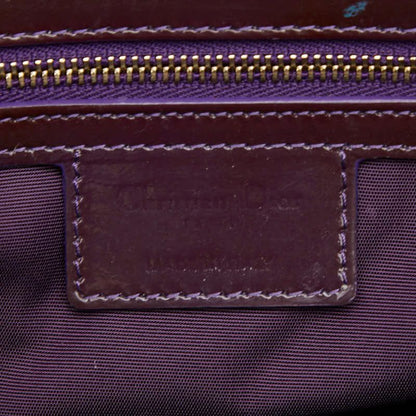 Christian Dior Cannage Lady Dior Purple Patent Leather Women Christian Dior