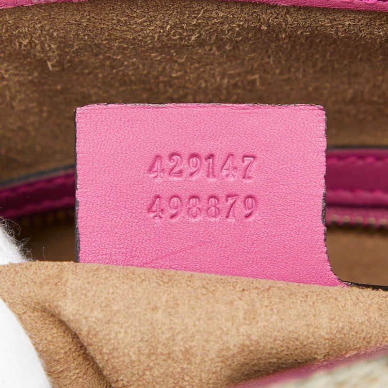 Gucci GG Supreme Tote Shoulder Bag 2WAY 429147 Beige Multicolor PVC Leather