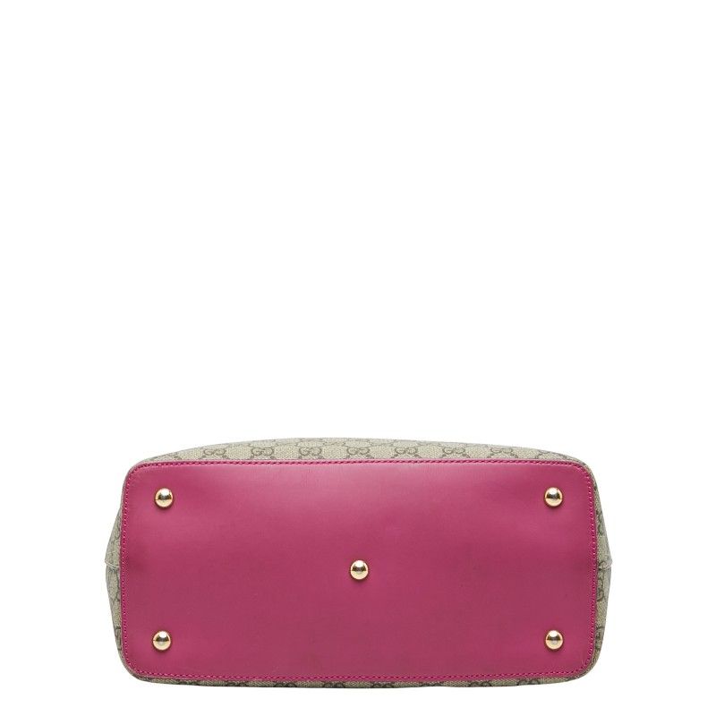 Gucci GG Supreme Tote Shoulder Bag 2WAY 429147 Beige Multicolor PVC Leather