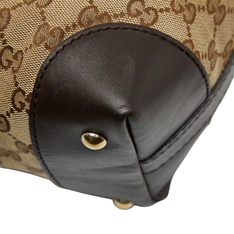 Gucci GG Canvas Sherry Line Handbag Shoulder Bag 2WAY 257341 Beige Multicolor