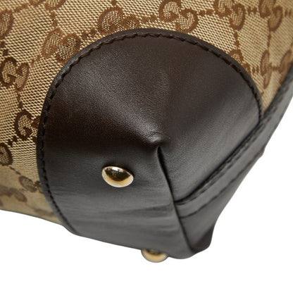 Gucci GG Canvas Sherry Line Handbag Shoulder Bag 2WAY 257341 Beige Multicolor