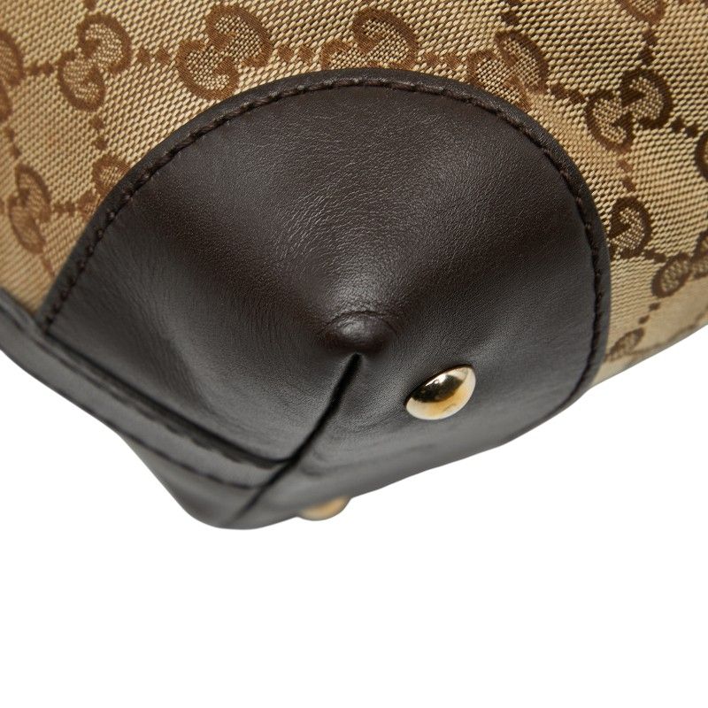 Gucci GG Canvas Sherry Line Handbag Shoulder Bag 2WAY 257341 Beige Multicolor