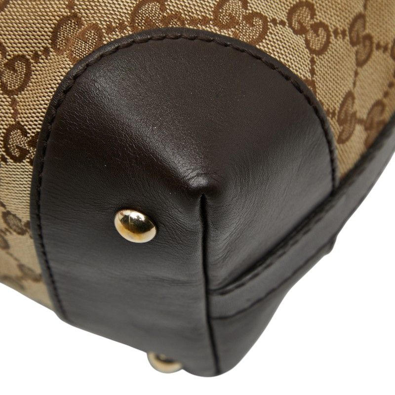 Gucci GG Canvas Sherry Line Handbag Shoulder Bag 2WAY 257341 Beige Multicolor