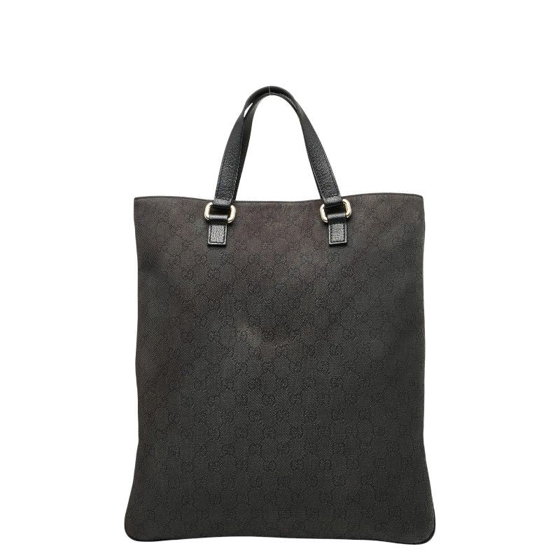 Gucci GG Canvas Tote Shoulder Bag 272347 Black Canvas Leather Women's Gucci