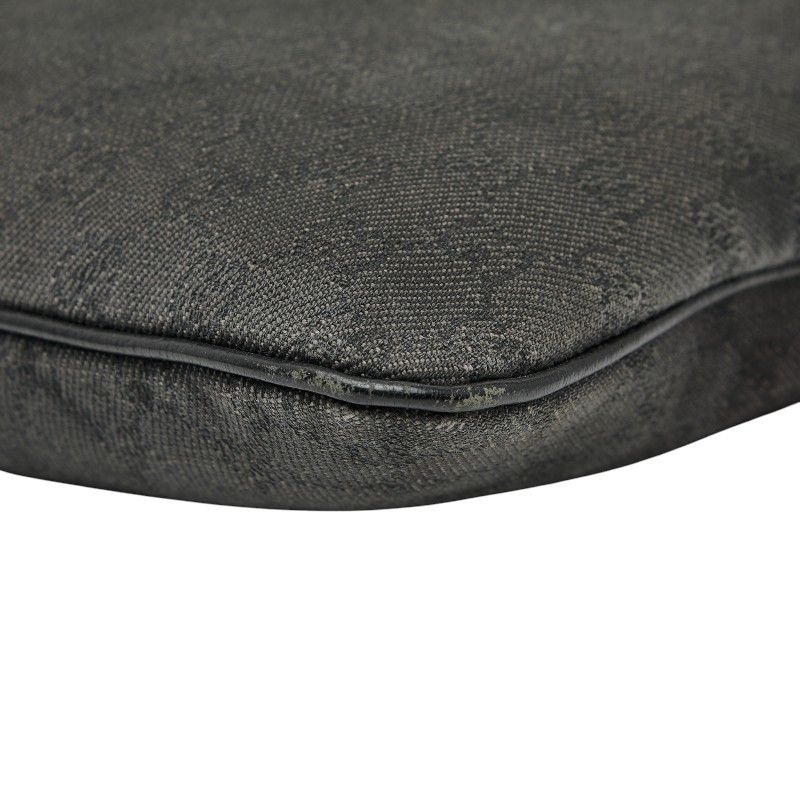 Gucci GG Canvas Tote Shoulder Bag 272347 Black Canvas Leather Women's Gucci