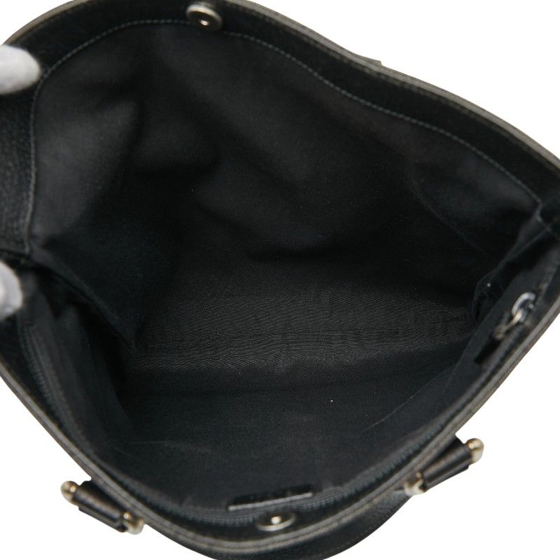 Gucci GG Canvas Tote Shoulder Bag 272347 Black Canvas Leather Women's Gucci