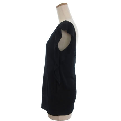 Fendi Cut And Sewn Sleeveless None Fabric Back Button 38 Black Made In Italy