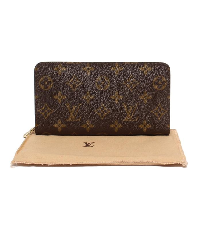 Louis Vuitton Round Zipper Long Wallet Monogram Porte M61727 Ladies Men's Louis