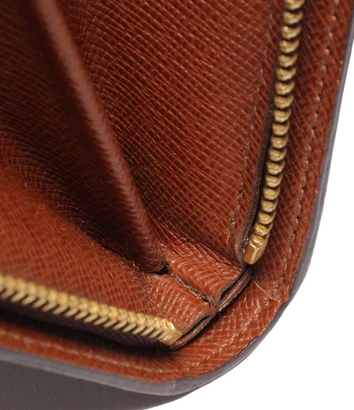 Louis Vuitton Round Zipper Long Wallet Monogram Porte M61727 Ladies Men's Louis