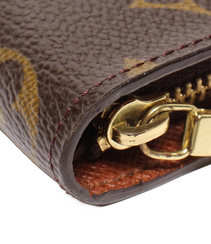 Louis Vuitton Round Zipper Long Wallet Monogram Porte M61727 Ladies Men's Louis