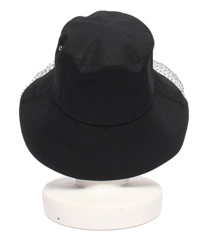 Christian Dior Wide Brim Bob Hat With Veil Teddy-d Women's SIZE 56 Christian