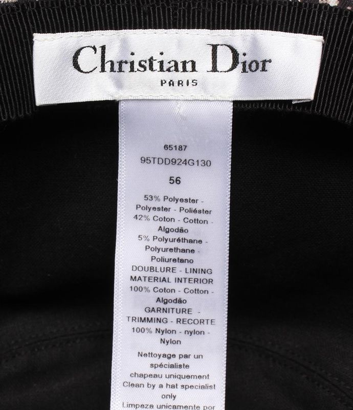 Christian Dior Wide Brim Bob Hat With Veil Teddy-d Women's SIZE 56 Christian
