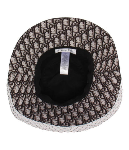 Christian Dior Wide Brim Bob Hat With Veil Teddy-d Women's SIZE 56 Christian