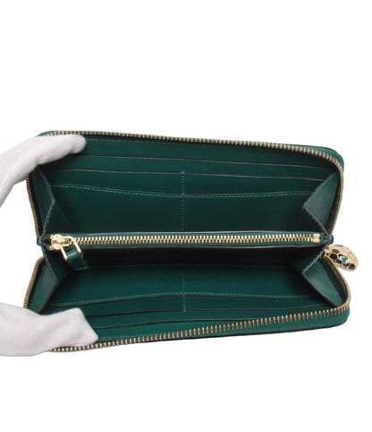 Bulgari Round Zipper Long Wallet Serpenti Forever Women Bvlgari