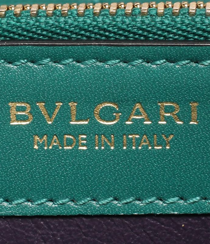 Bulgari Round Zipper Long Wallet Serpenti Forever Women Bvlgari