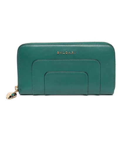 Bulgari Round Zipper Long Wallet Serpenti Forever Women Bvlgari