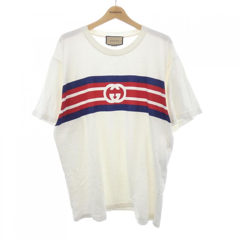 Gucci Interlocking G Stripe Print 616036 Xjdag T-shirt