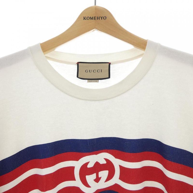 Gucci Interlocking G Stripe Print 616036 Xjdag T-shirt